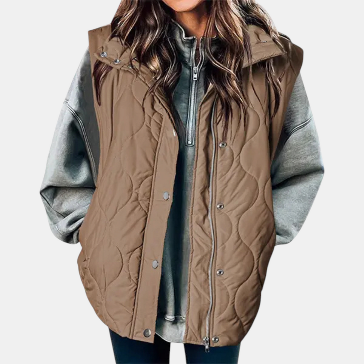 Hooded Quilted Puffer Vest