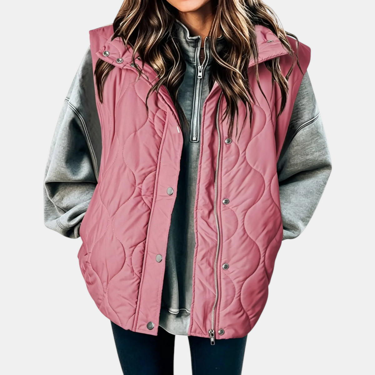 Hooded Quilted Puffer Vest