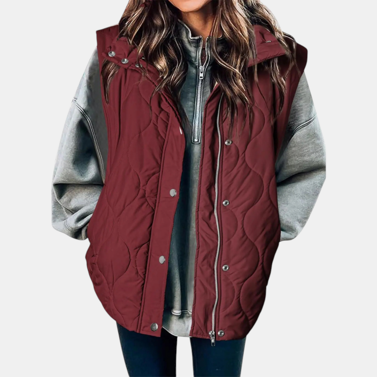Hooded Quilted Puffer Vest