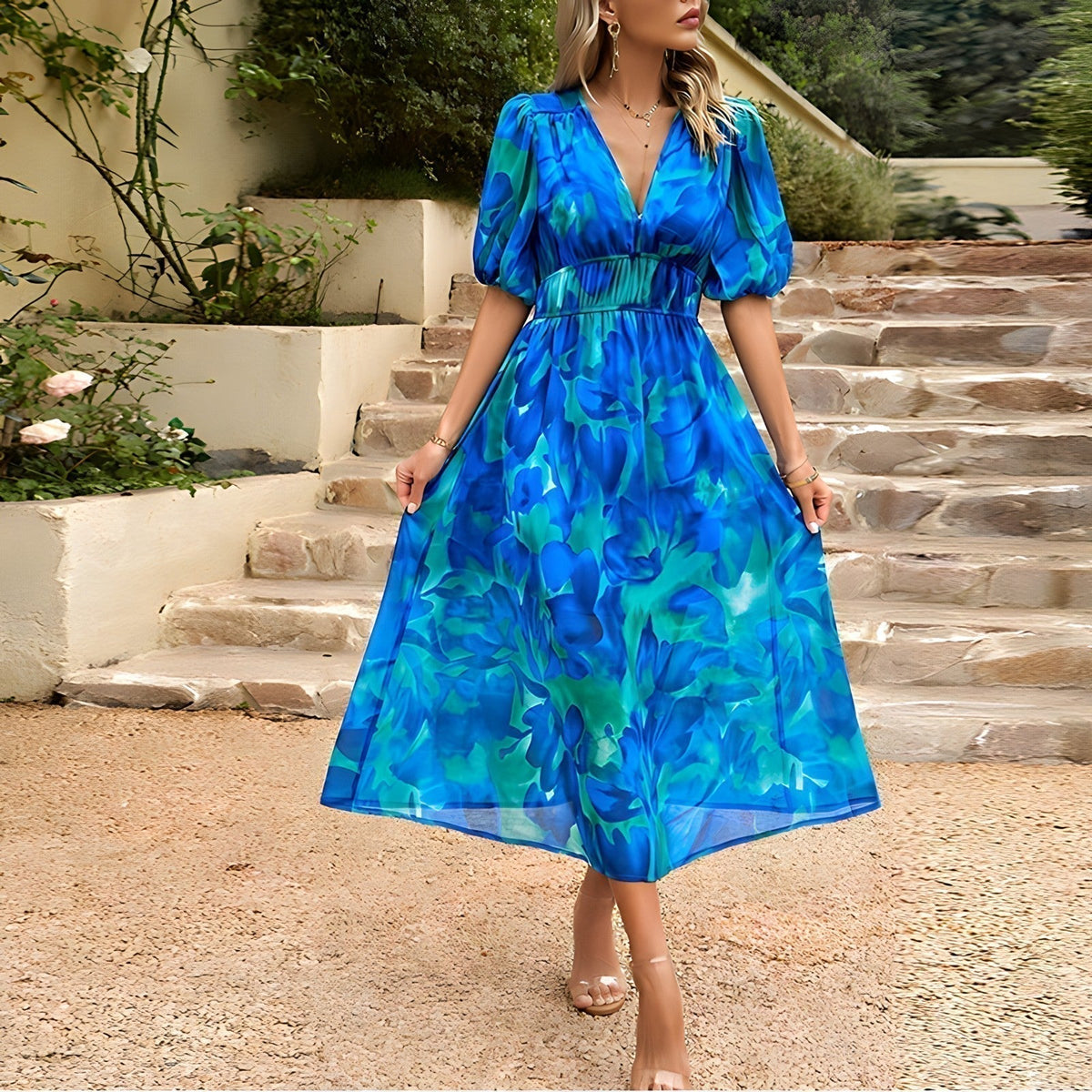 RILEY– Daydream Floral Midi Dress