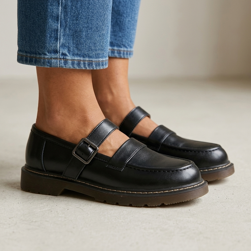 Cameron | Leather Orthopedic Mary Janes