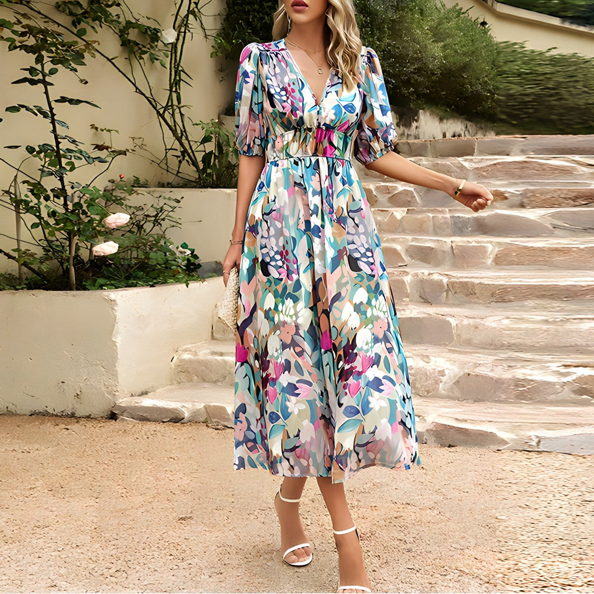 RILEY– Daydream Floral Midi Dress