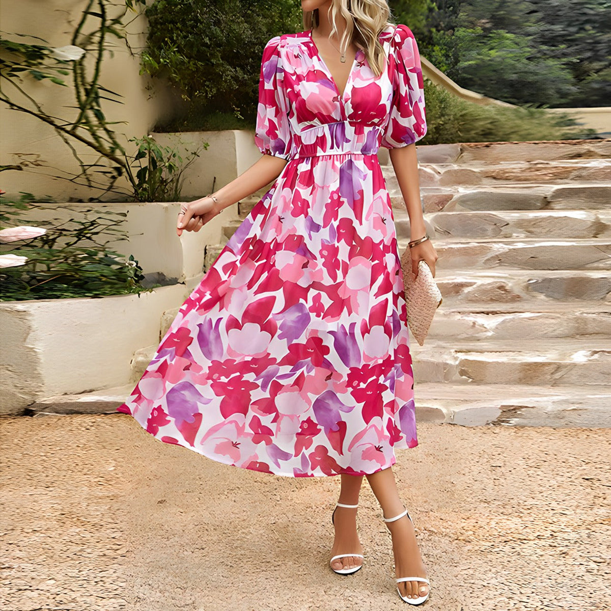 RILEY– Daydream Floral Midi Dress