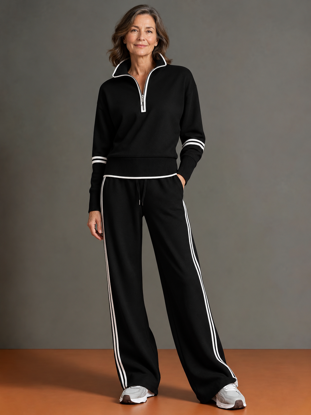 Charlotte | Relaxed Quarter-Zip Two-Piece Set