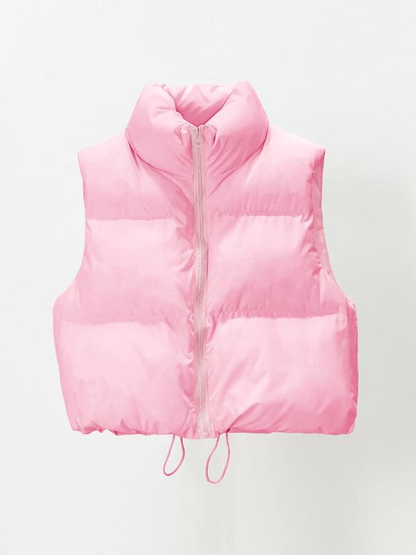 MILA™ - Casual Stand Collar Cropped Zip Coat for Cold Weather