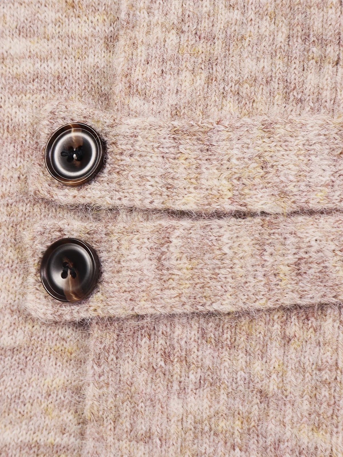 Harlow™ | Oatmeal Ribbed Knit Button-Tab Cardigan