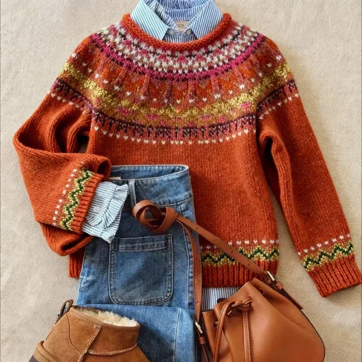 Elin™ | Nordic Fair Isle Sweater