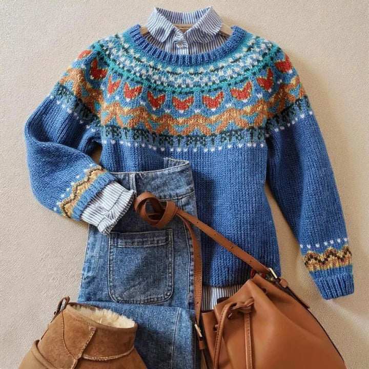 Elin™ | Nordic Fair Isle Sweater