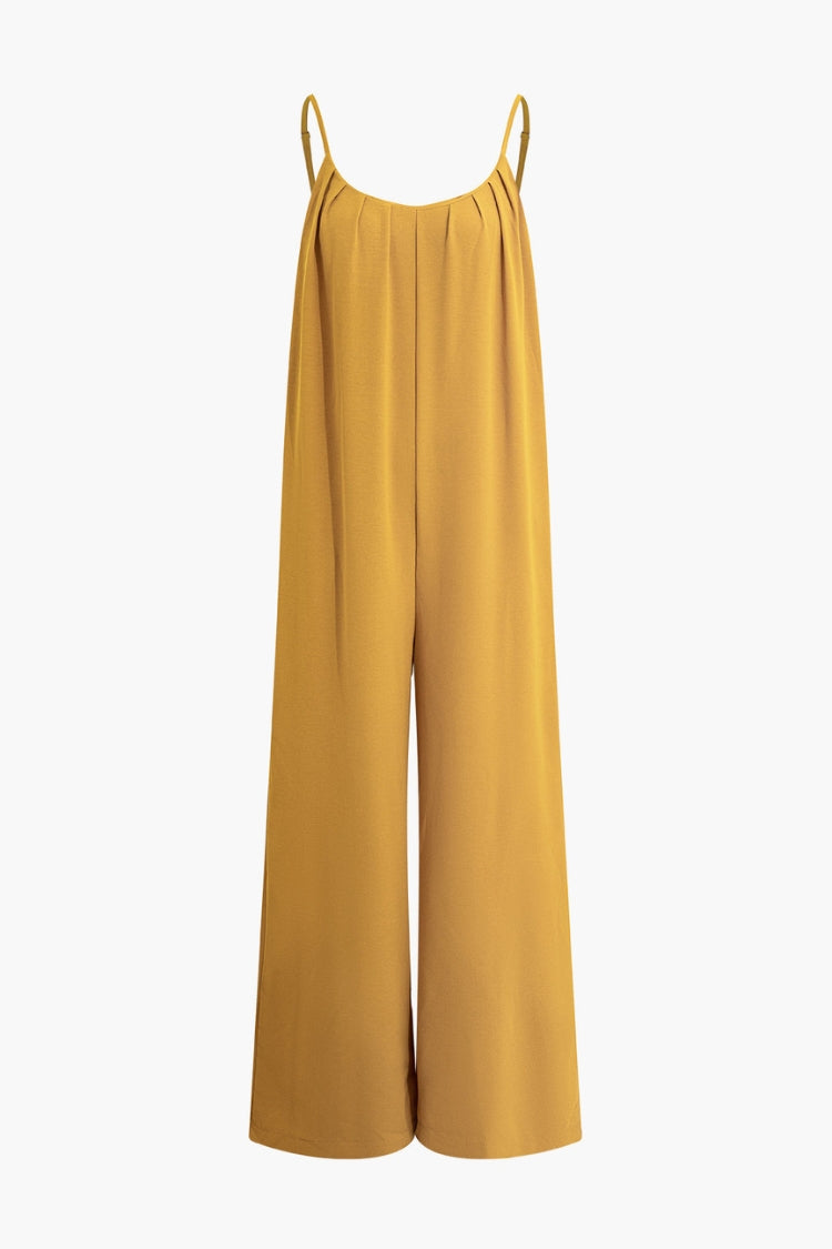 V-neck Spaghetti Strap Jumpsuit