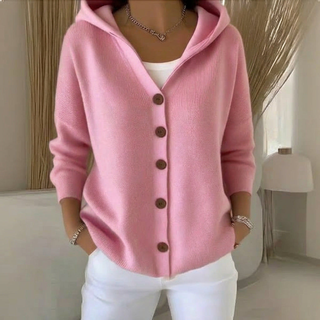 Mila | Effortless Comfort - Soft Hooded Knit Cardigan