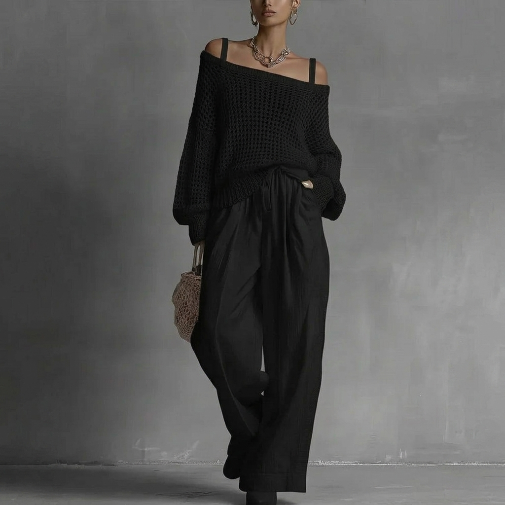 Claribel | Off-Shoulder Wide-Leg Set