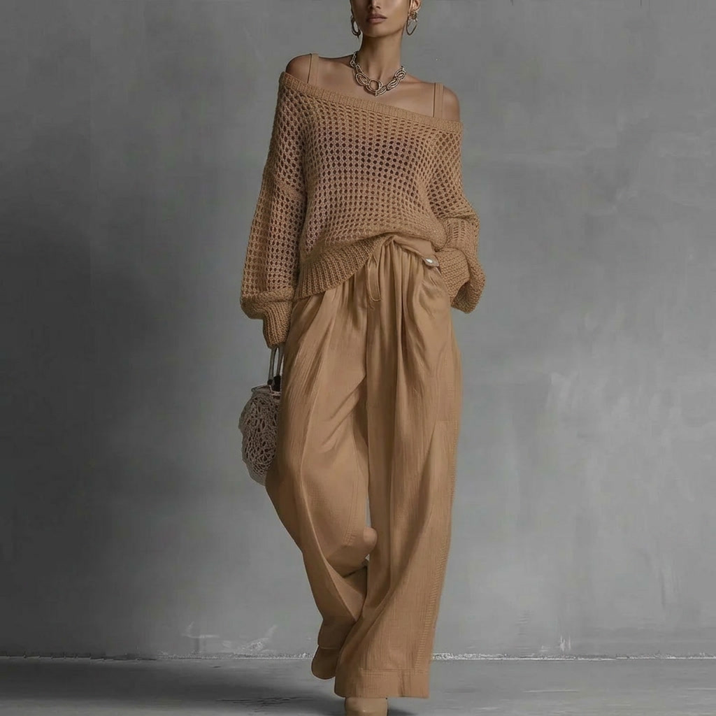 Claribel | Off-Shoulder Wide-Leg Set