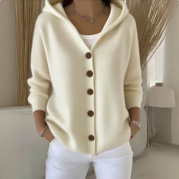 Mila | Effortless Comfort - Soft Hooded Knit Cardigan