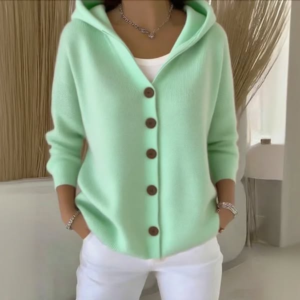 Mila | Effortless Comfort - Soft Hooded Knit Cardigan