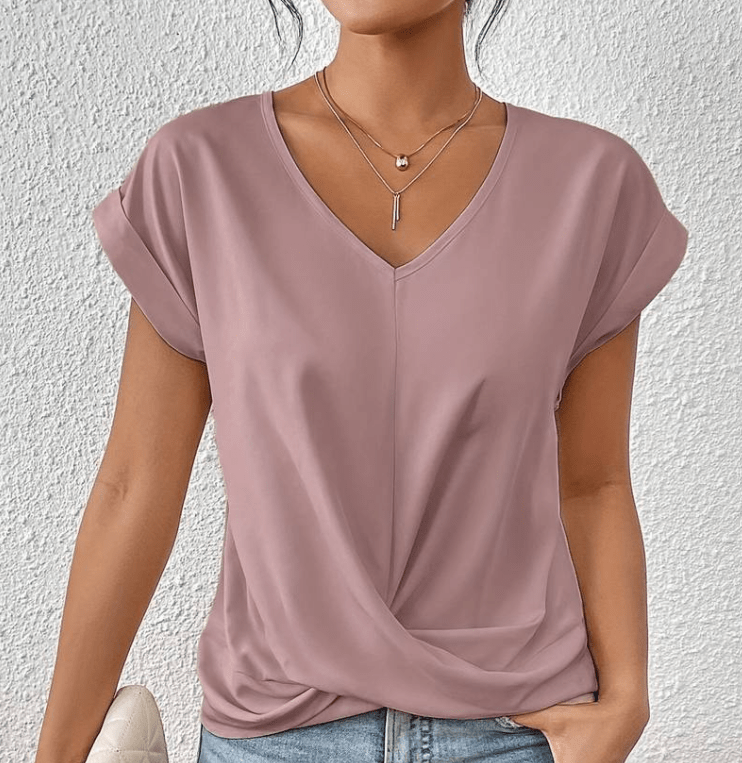 Carolyn | Flattering V-Neck Top