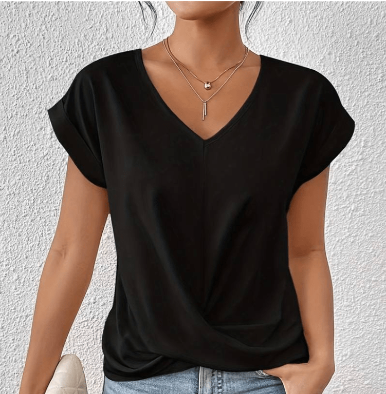 Carolyn | Flattering V-Neck Top