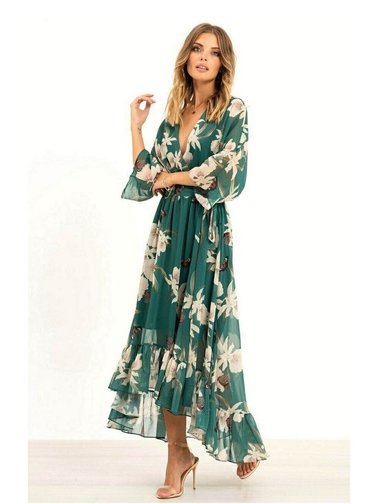 YASMINE - Elegant Kimono Midi Dress
