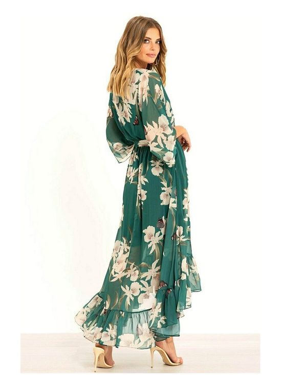YASMINE - Elegant Kimono Midi Dress