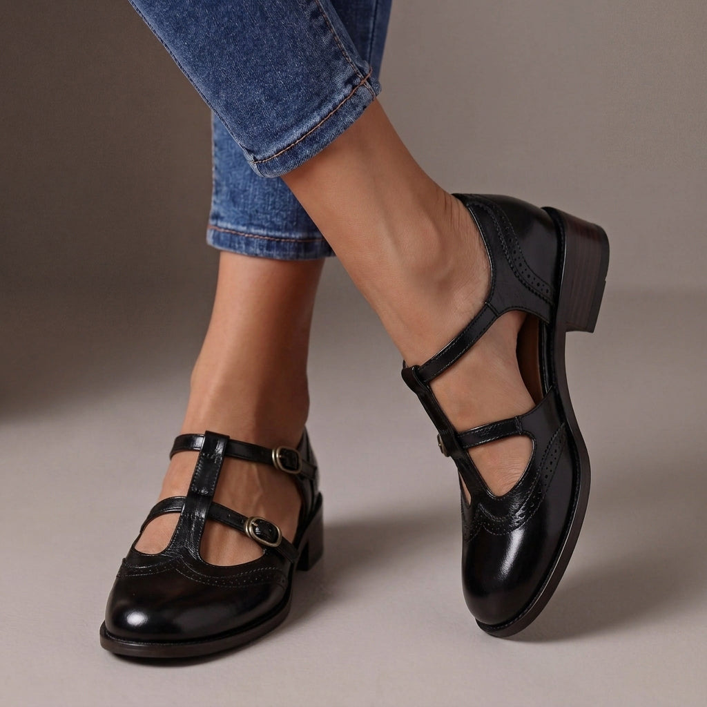 Lucienne | Leather Orthopedic Mary Janes