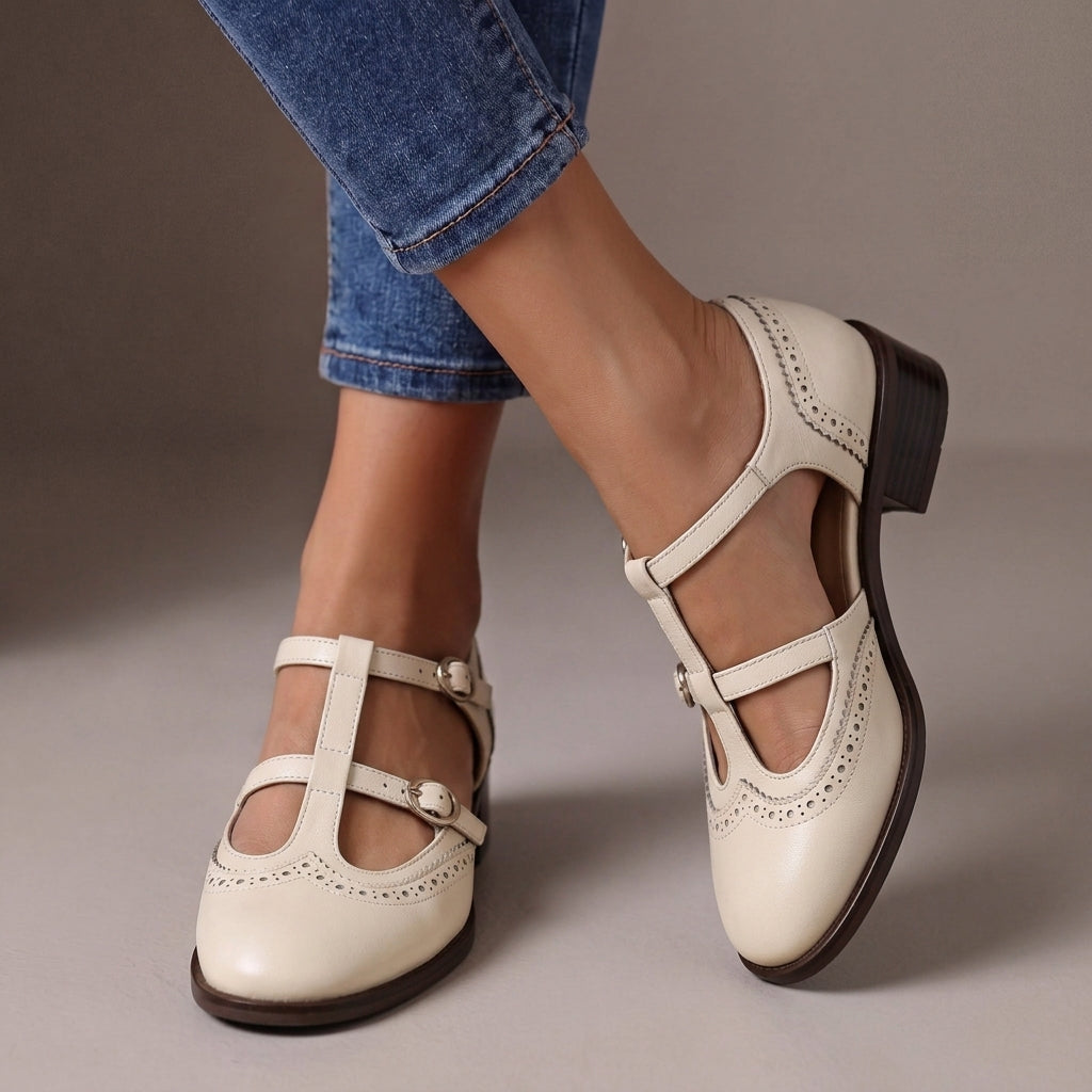 Lucienne | Leather Orthopedic Mary Janes