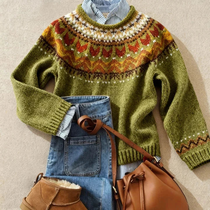 Elin™ | Nordic Fair Isle Sweater