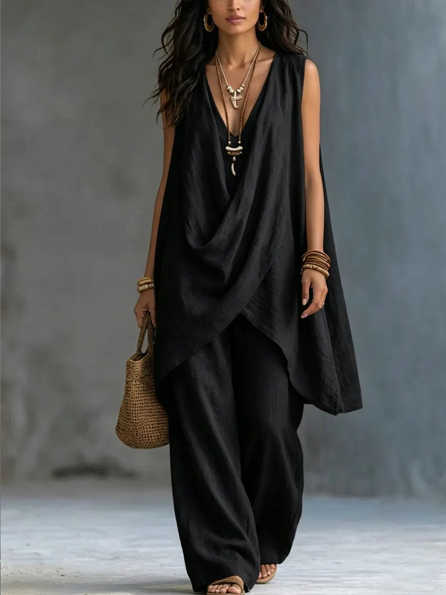 Maeve | Boho V-Neck Two Piece Set