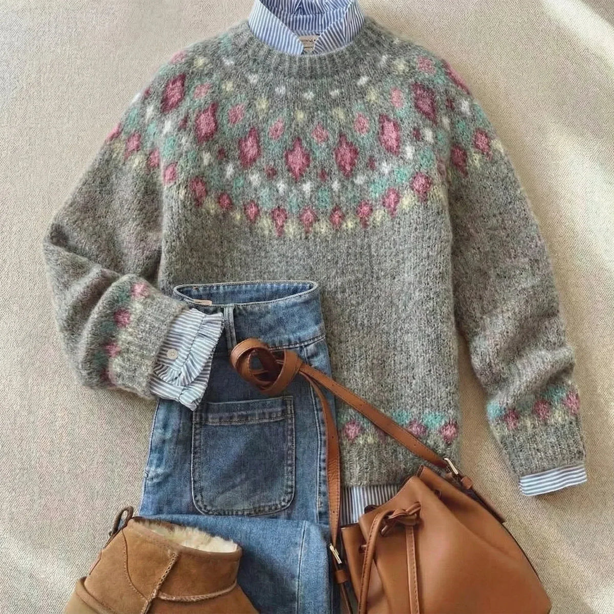 Elin™ | Nordic Fair Isle Sweater