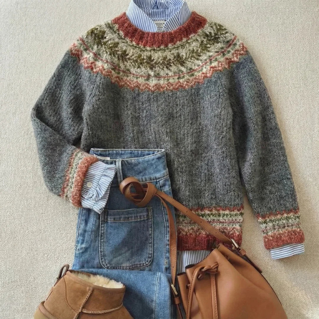 Elin™ | Nordic Fair Isle Sweater